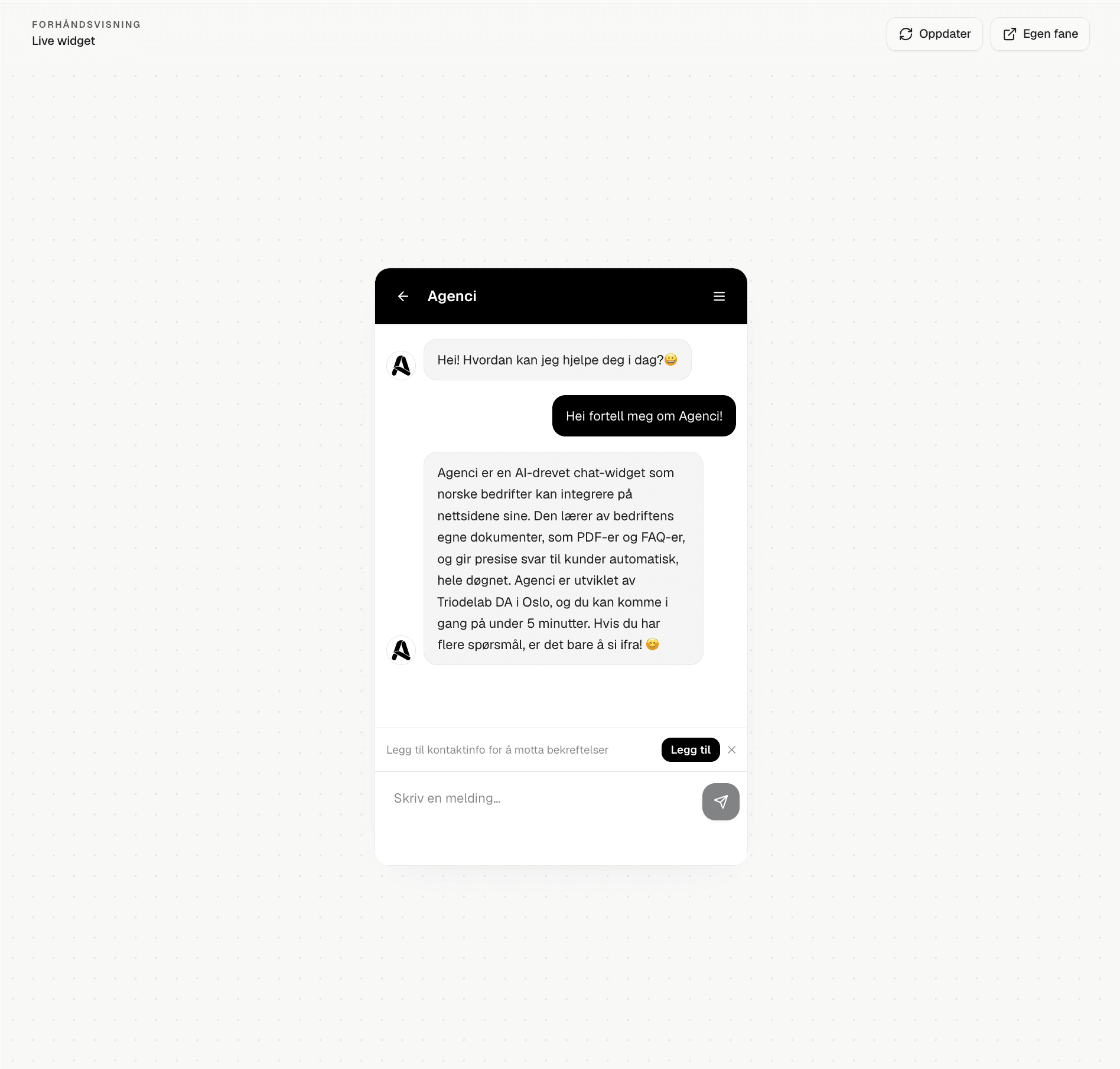 Chat-widget